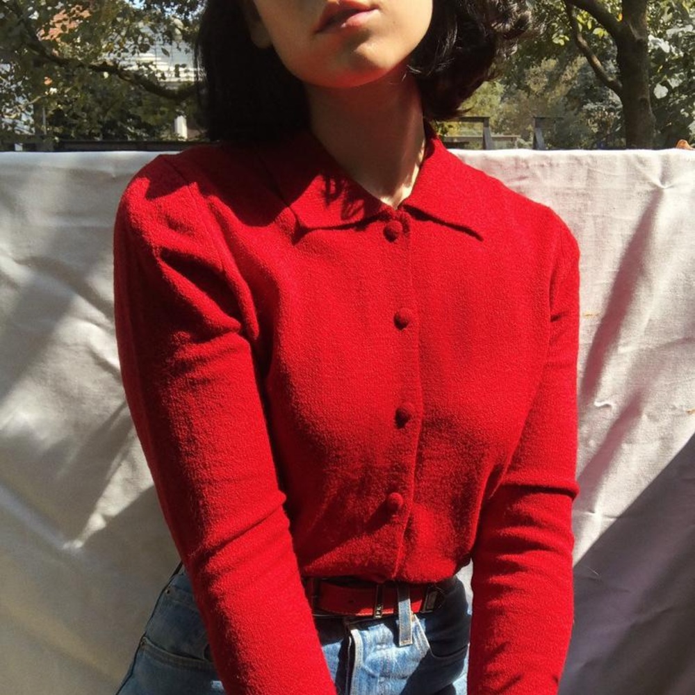 Red Cardigan 🍓